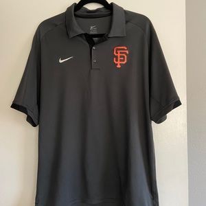 Nike SF giants baseball San Francisco dri fit polo